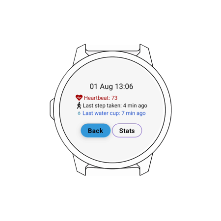 WorkFit smartwatch and voice interface